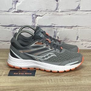 Saucony Cohesion 13 Gray Coral Running Shoes